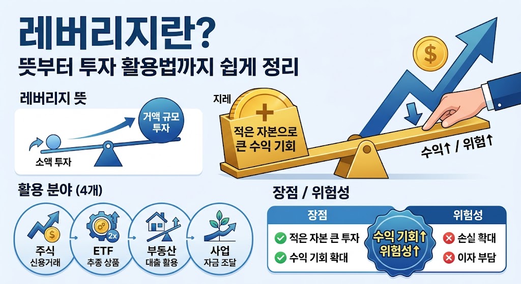 레버리지란? 뜻부터 활용법까지 쉽게 정리