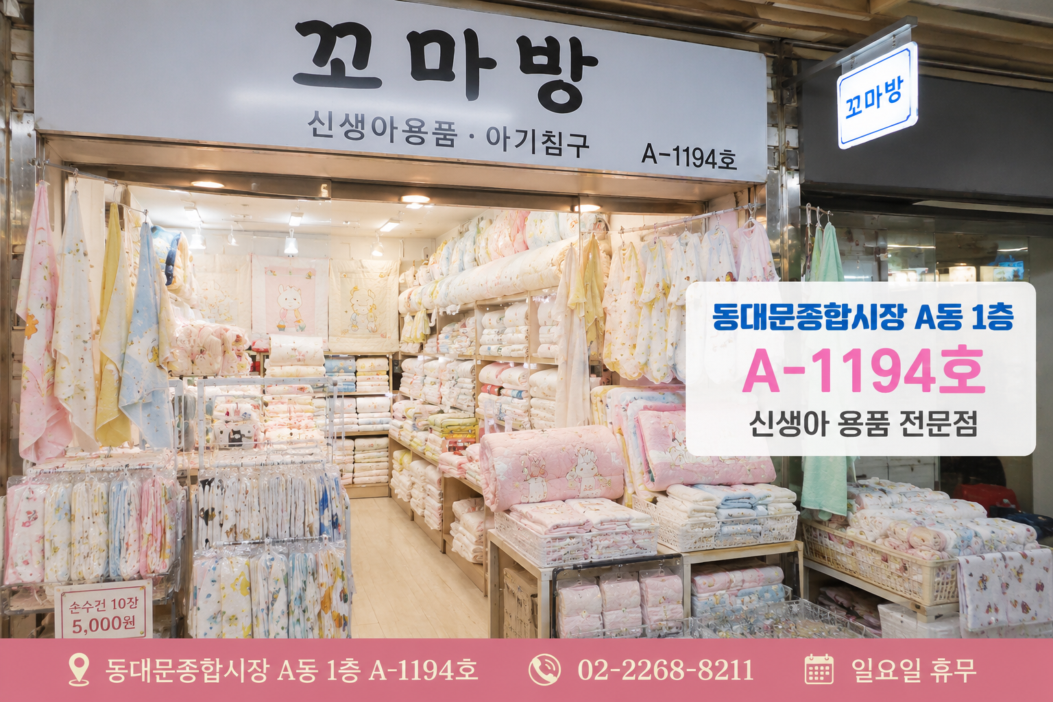 동대문 꼬마방 신생아용품|위치·품목·방문 전 체크리스트