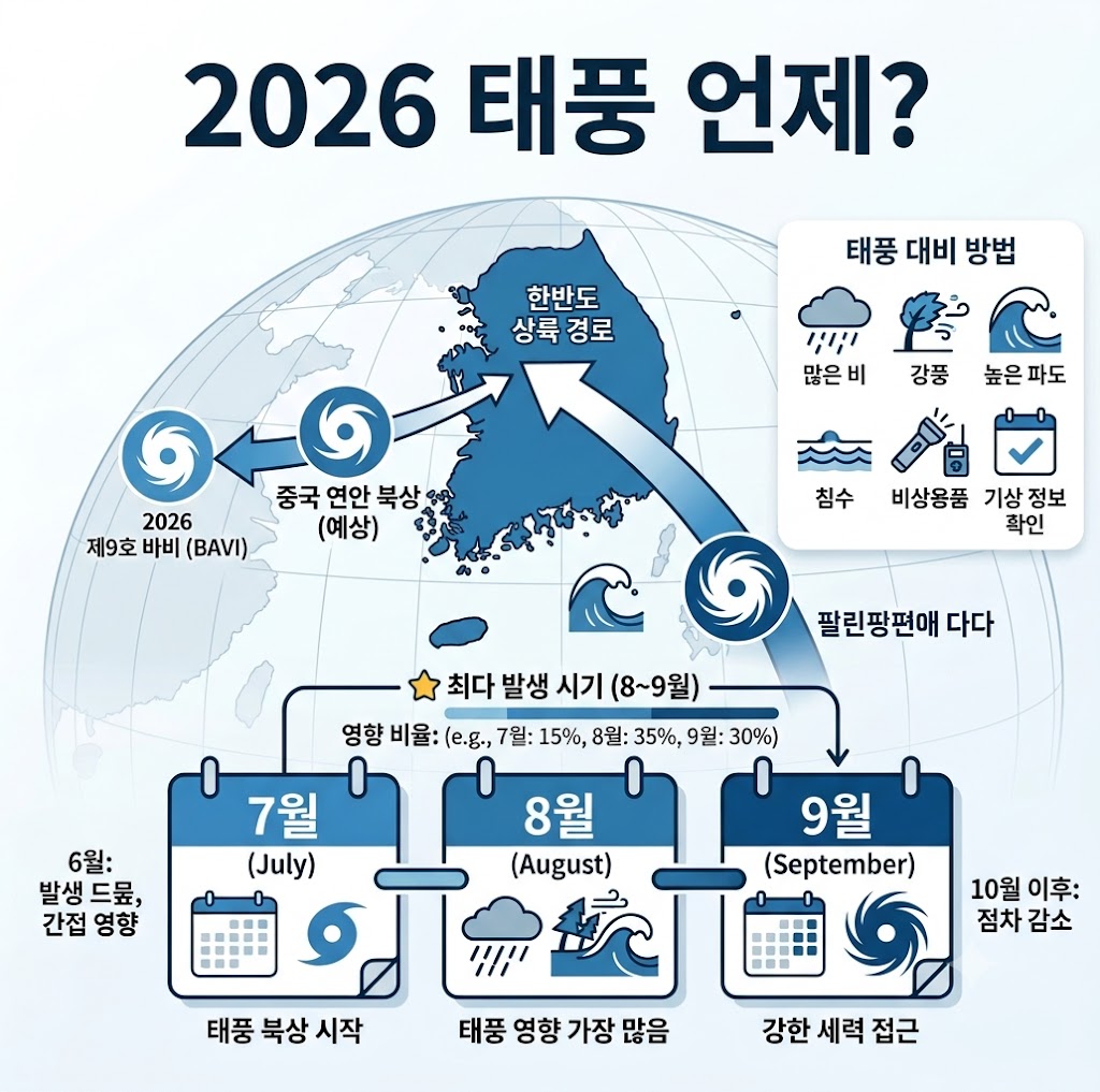 우리나라 태풍|언제쯤 올까? 올여름 영향과 시기 쉽게 정리